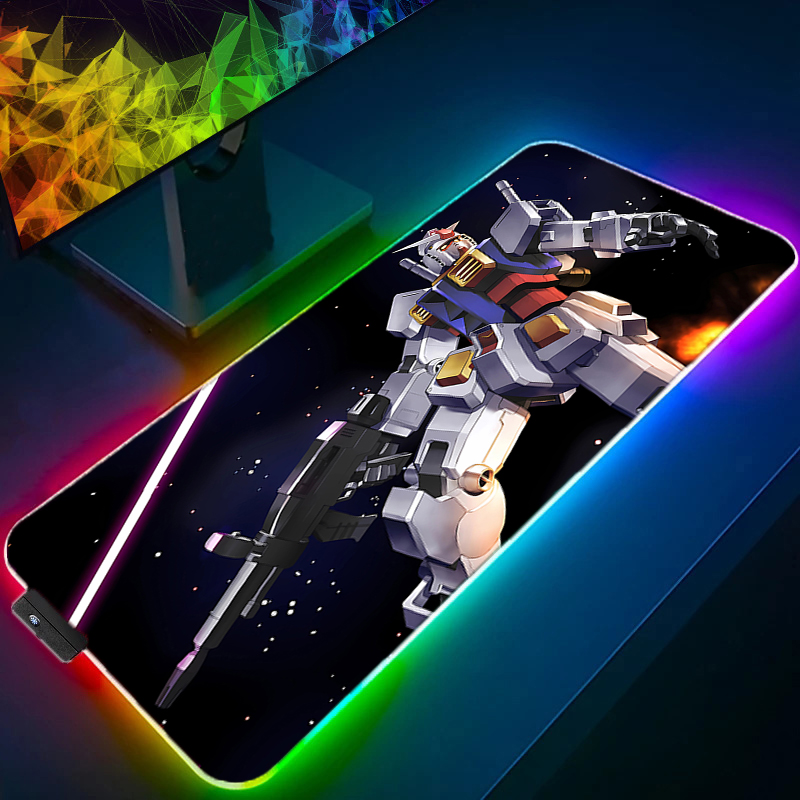 Gaming Keyboard And Mouse Mobile - Podkładka pod mysz RGB Kawaii Anime