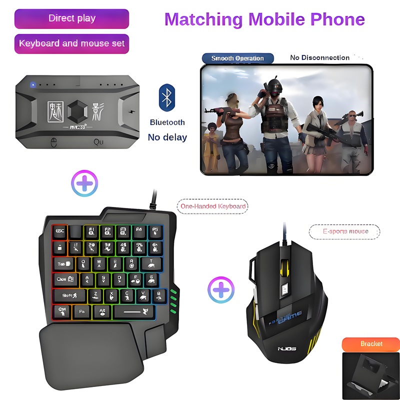 Gaming Keyboard And Mouse Wireless - Konwerter do gier na telefon komórkowy