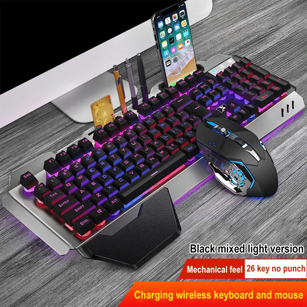 Gaming Keyboard Mouse Combo - K680 akumulator 2.4G bezprzewodowy pakiet klawiatura