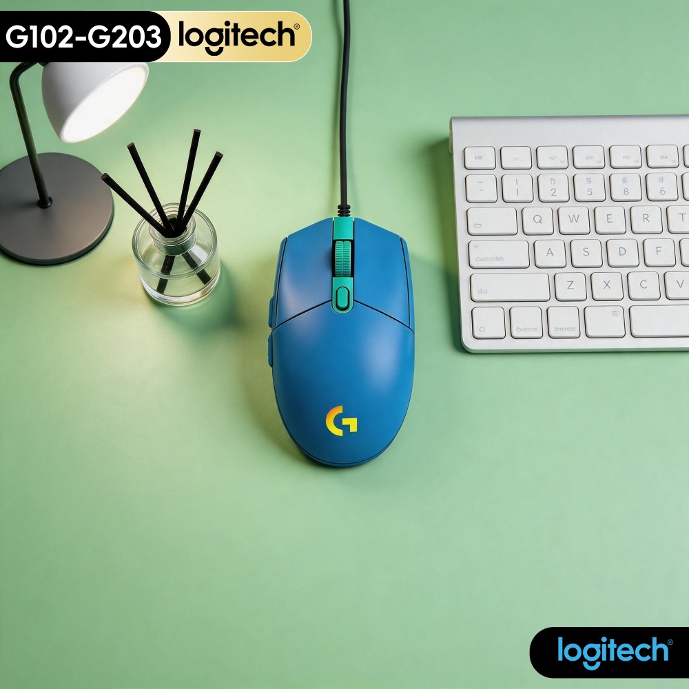 Logitech Mouse G203 - Mysz Logitech G203, Lightsync RGB, do