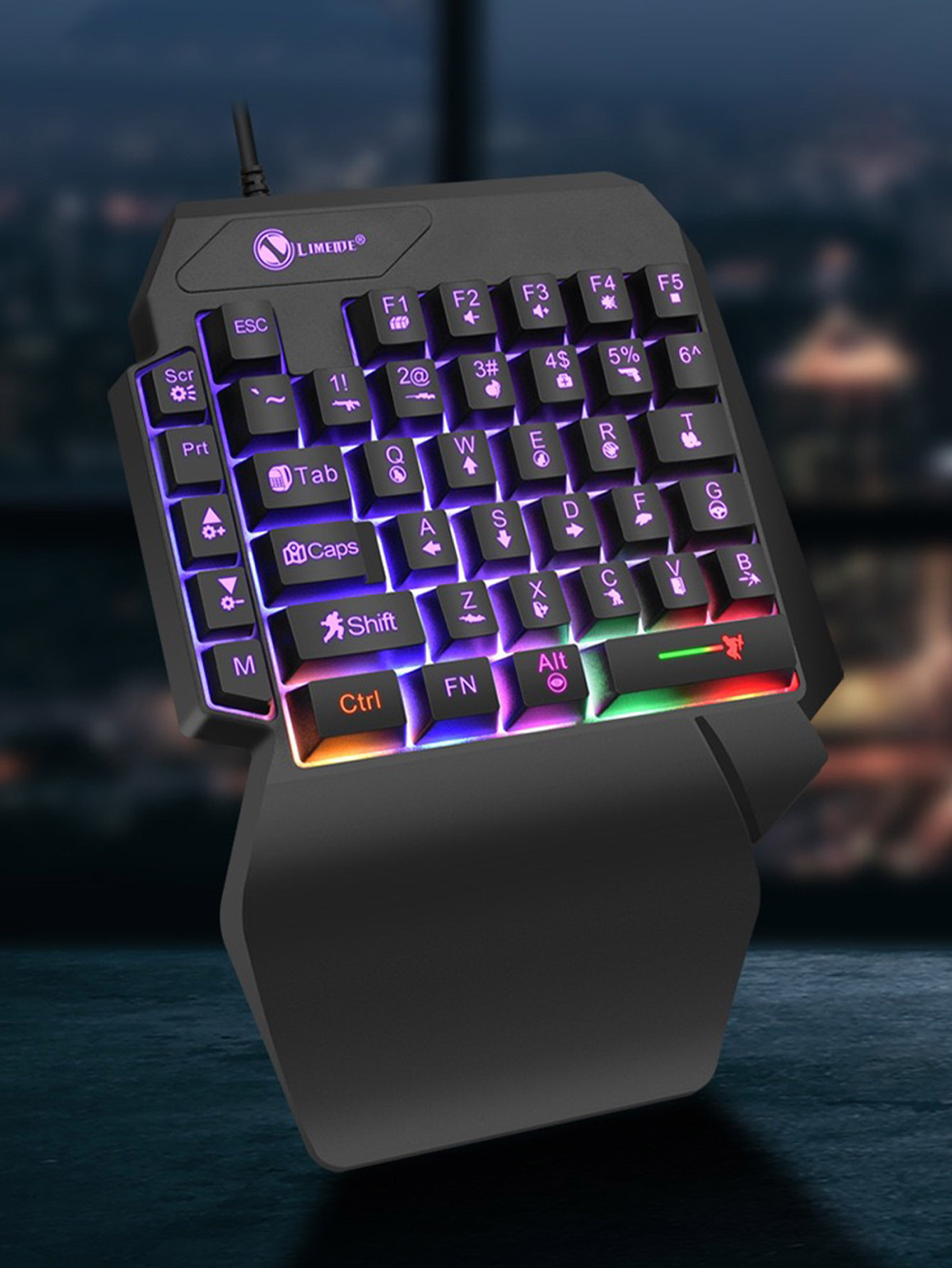 Gaming Keyboard And Mouse For Xbox - Mechaniczna jednoręczna przewodowa klawiatura do lekkich