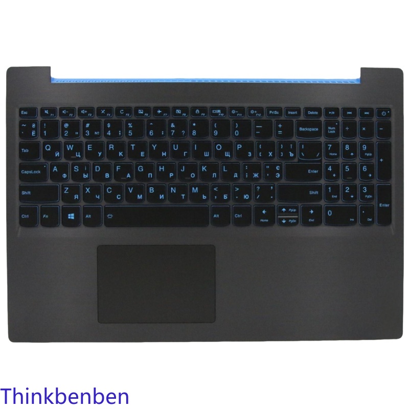 Gaming Keyboard Top - UKR Ukraińska Czarna Obudowa Górna Klawiatury