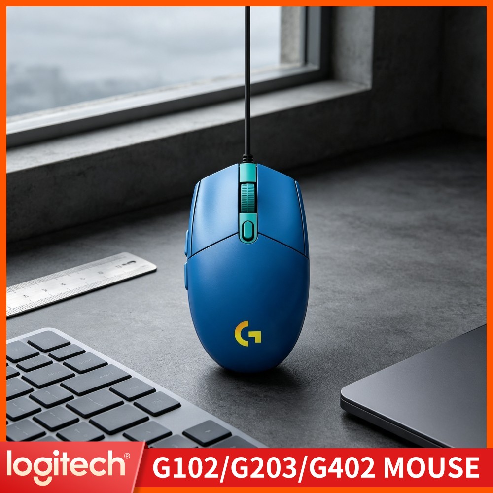 Logitech Mouse G203 - Przewodowa mysz gamingowa Logitech G203, prosta