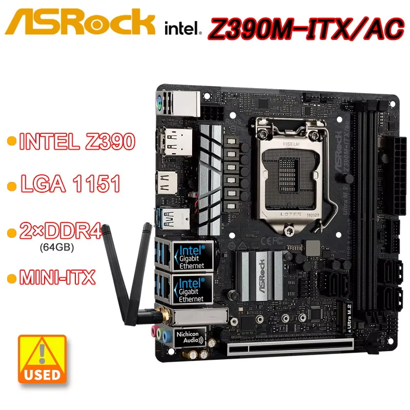 Intel Cpu Core I9 - Płyta główna Asrock Z390M-ITX/AC Mini-ITX Intel