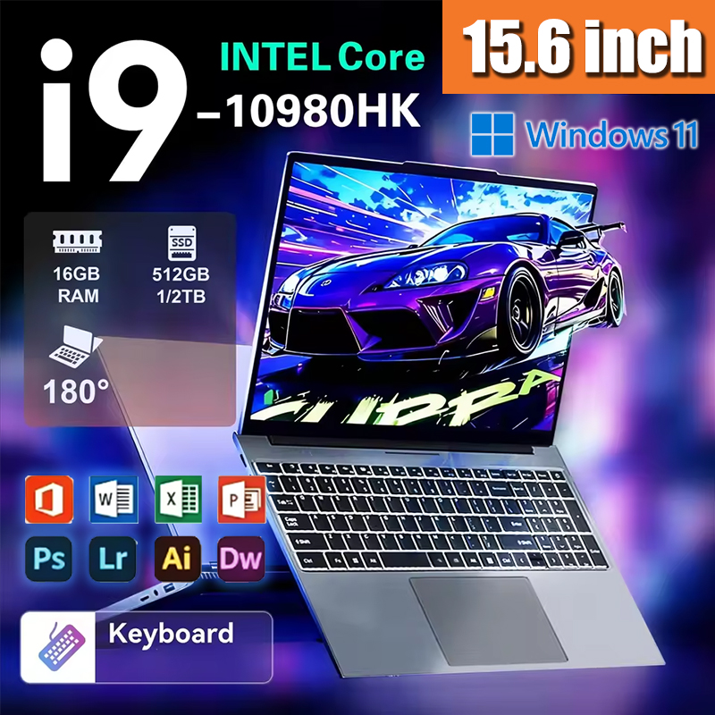 Gaming Keyboard Backlit - Przenośny laptop Firm 15.6