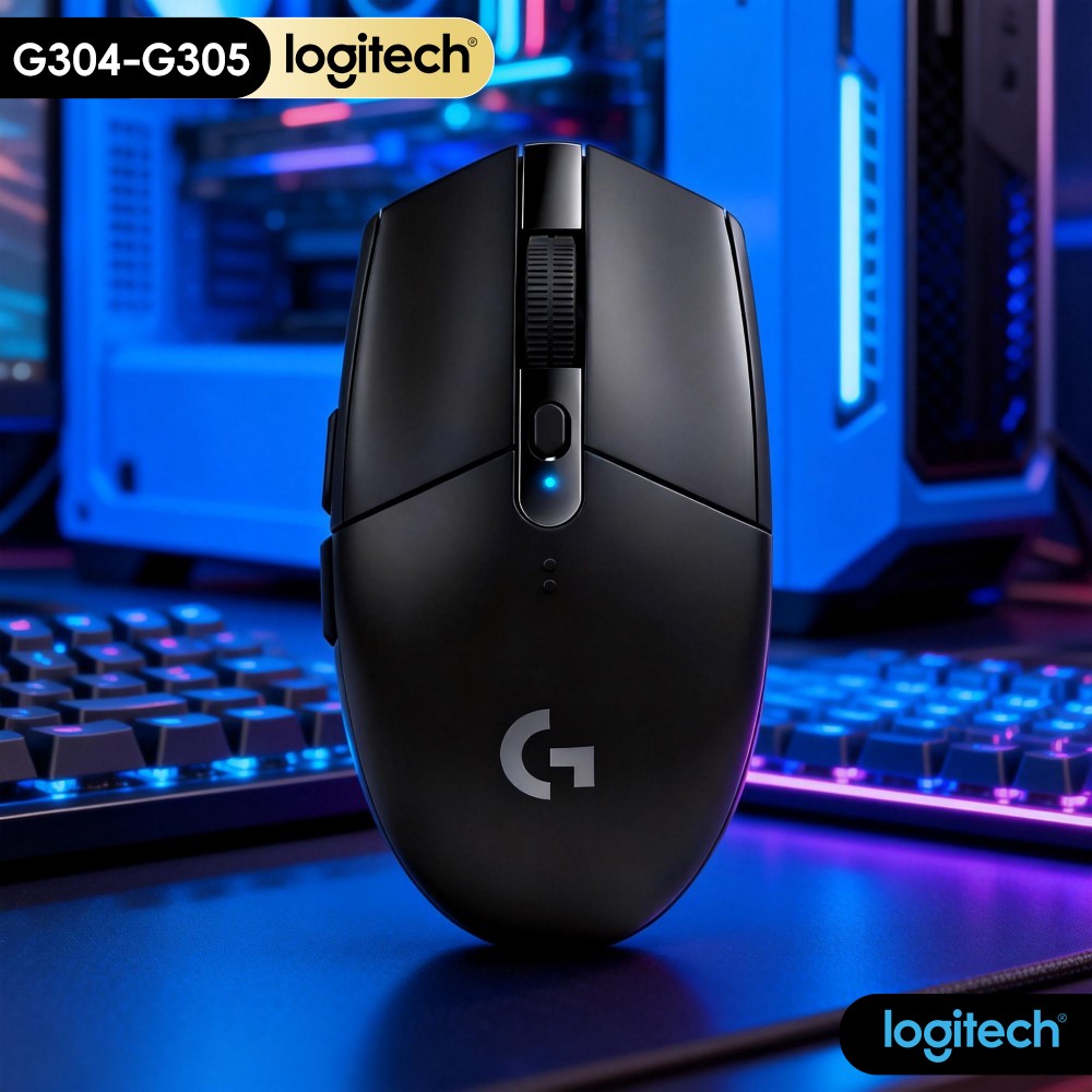 Logitech Mouse G203 - Mysz bezprzewodowa Logitech G304 LIGHTSPEED Tech,