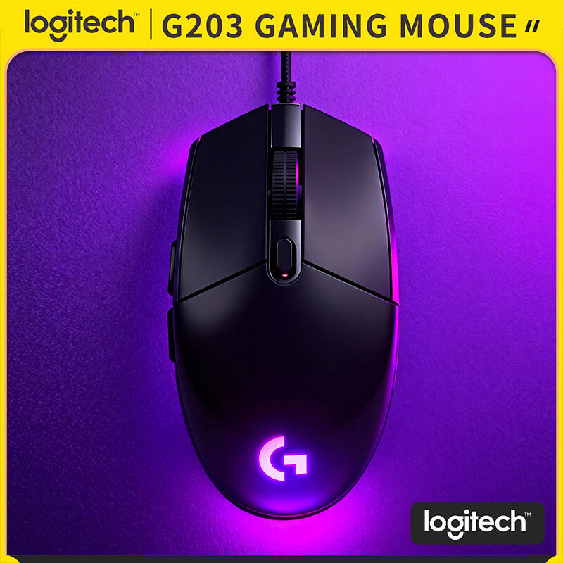 Logitech Mouse G203 - Mysz gamingowa Logitech G203 LIGHTSYNC RGB