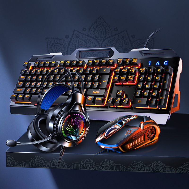 Gaming Keyboard Mouse And Headset Combo - V2g5 Gamingowy Mechaniczny Uchwyt do Gier