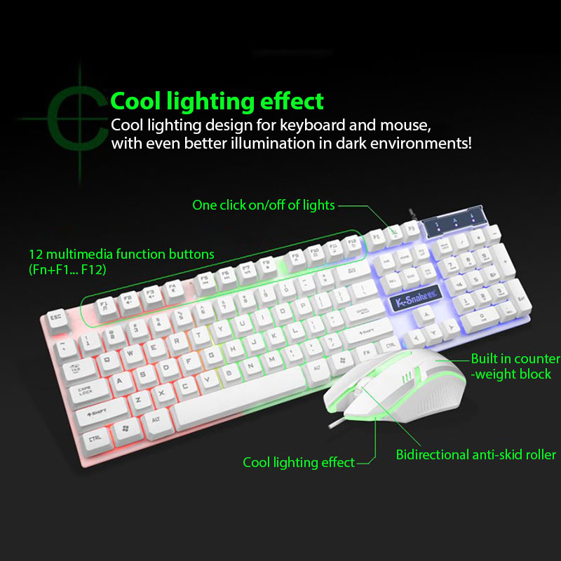 Zestaw klawiatury i myszy KM32 – Gaming Keyboard And Mouse Wireless recenzja i cena