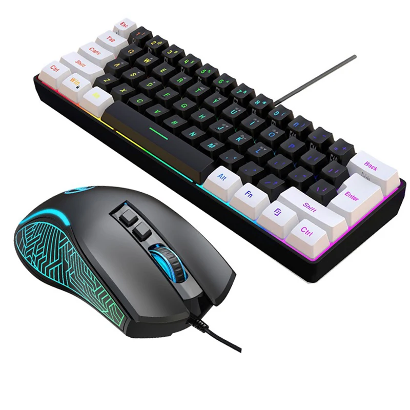 Zestaw Klawiatura i Mysz 60% d – Gaming Keyboard Mouse Combo recenzja i cena