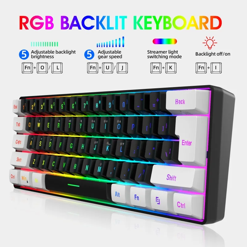 Zestaw Klawiatura i Mysz 60% d – Gaming Keyboard Mouse Combo recenzja i cena