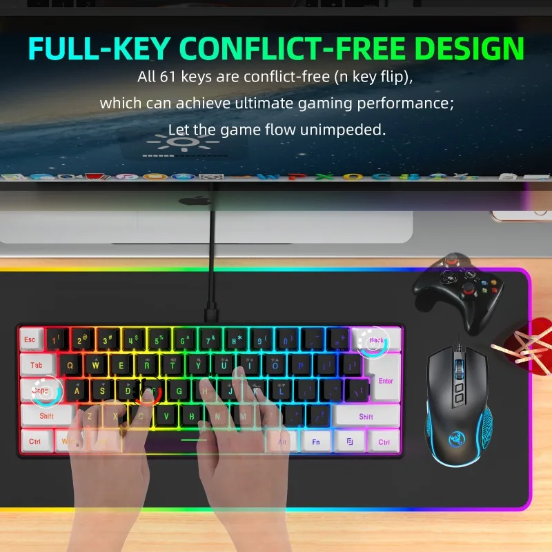 Zestaw Klawiatura i Mysz 60% d – Gaming Keyboard Mouse Combo recenzja i cena