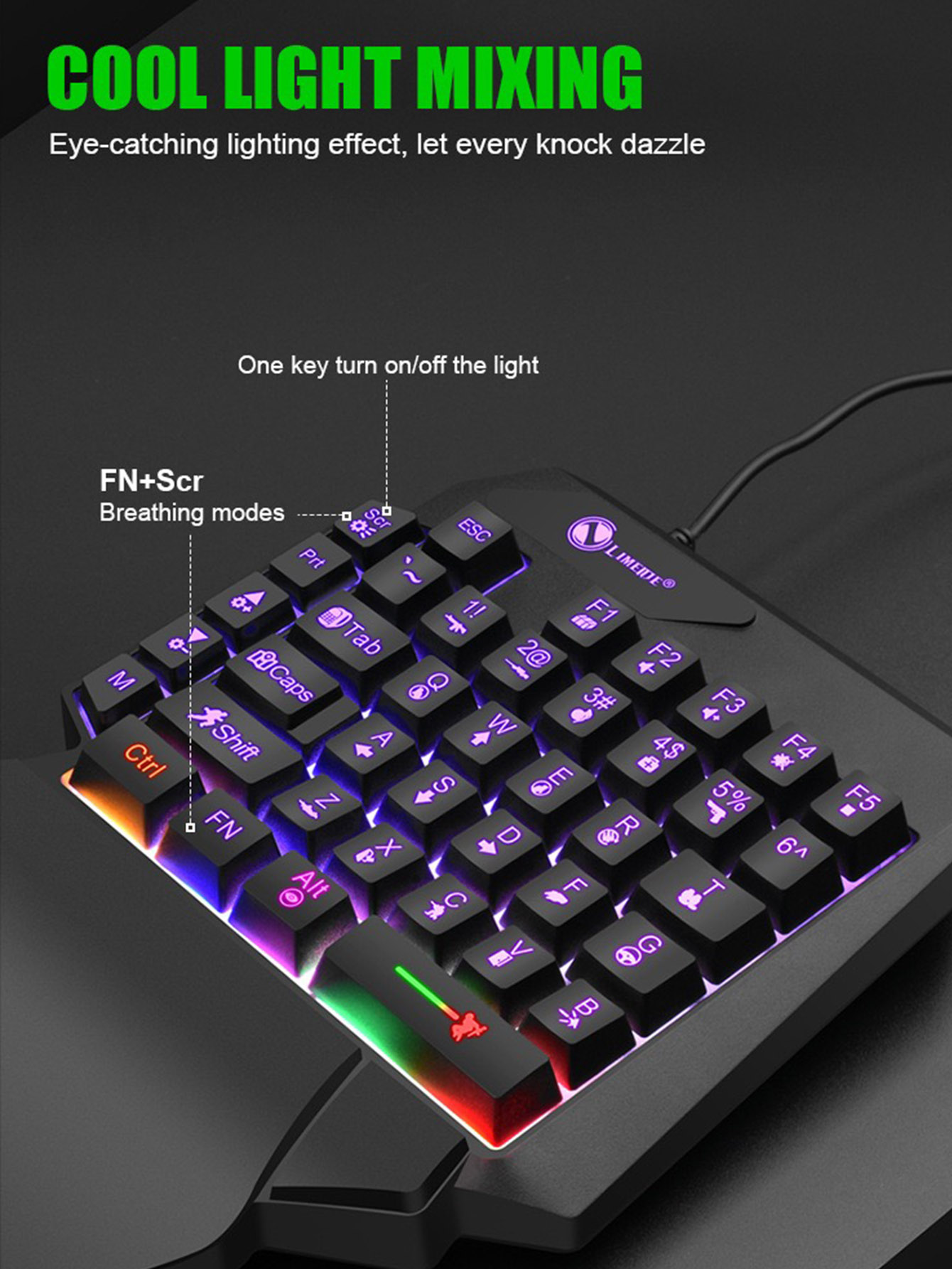 Mechaniczna jednoręczna przewo – Gaming Keyboard And Mouse For Xbox recenzja i cena