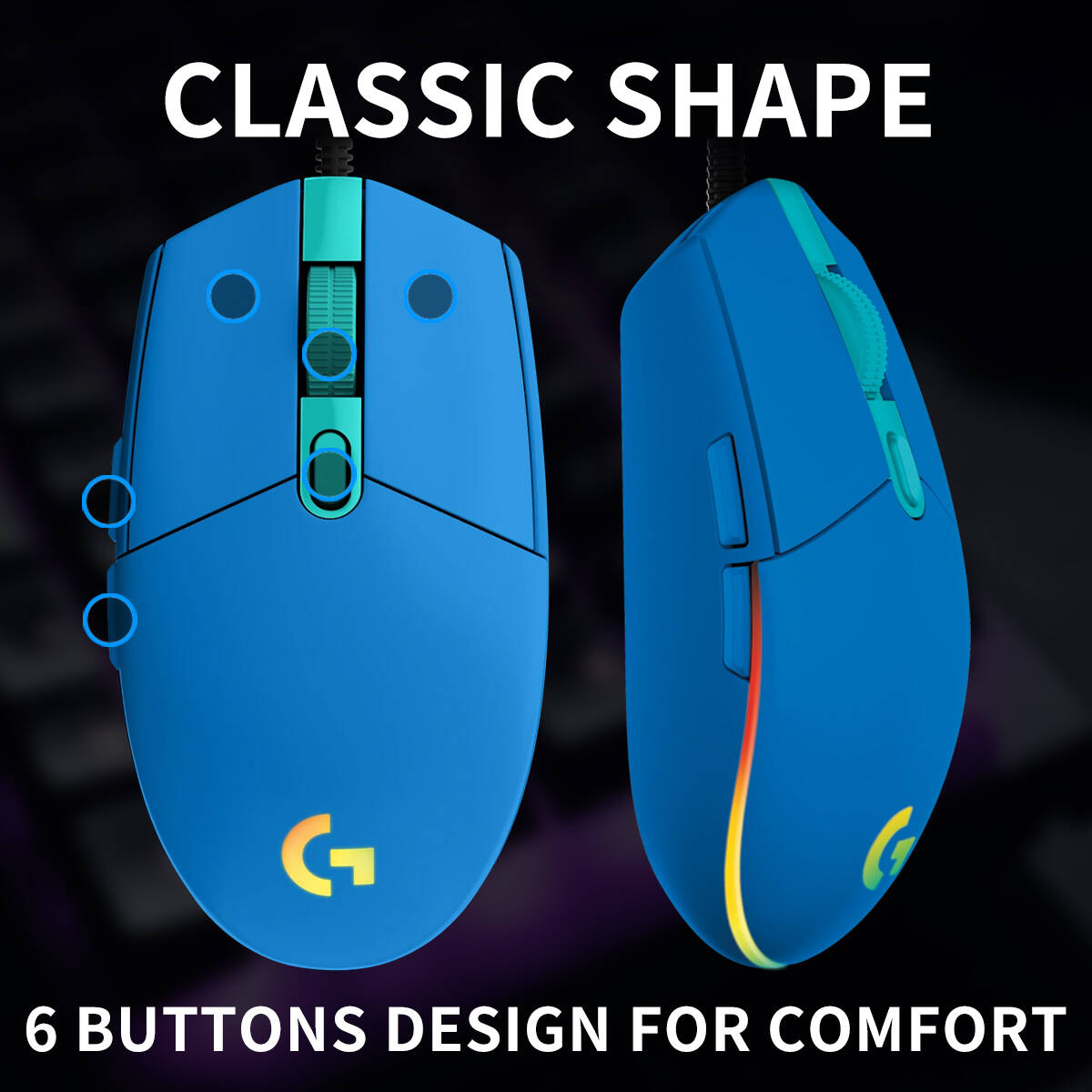 Przewodowa mysz gamingowa Logi – Logitech Mouse G203 recenzja i cena