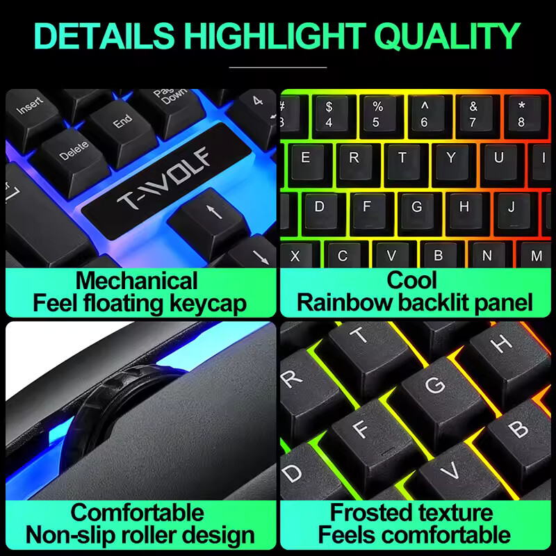 Nowo Wydana HOT Gra Biuro Uniw – Gaming Keyboard Mouse And Headset Combo recenzja i cena