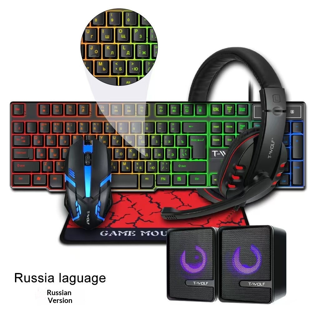 Klawiatura Hiszpańska Rosyjska – Gaming Keyboard Mouse And Headset Combo recenzja i cena