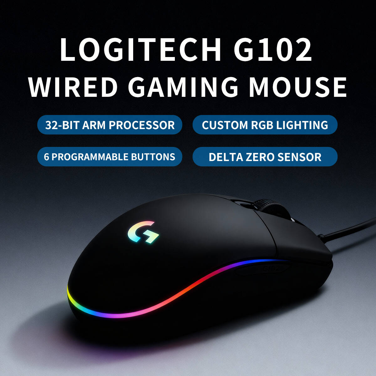 Przewodowa mysz gamingowa RGB  – Logitech Mouse G203 recenzja i cena