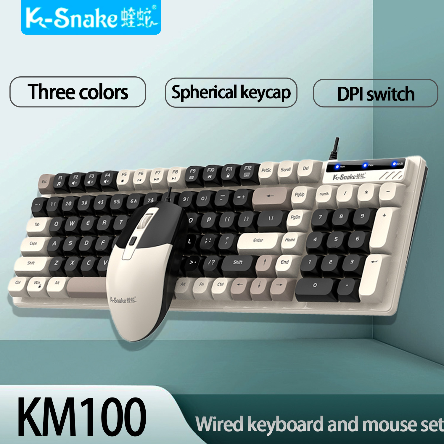 K-Snake KM100 Przewodowy modny – Gaming Keyboard And Mouse For Xbox recenzja i cena