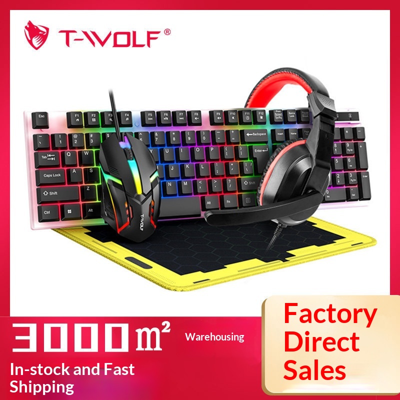 Zestaw gamingowy T-Wolf Tf240  – Gaming Keyboard Mouse And Headset Combo recenzja i cena