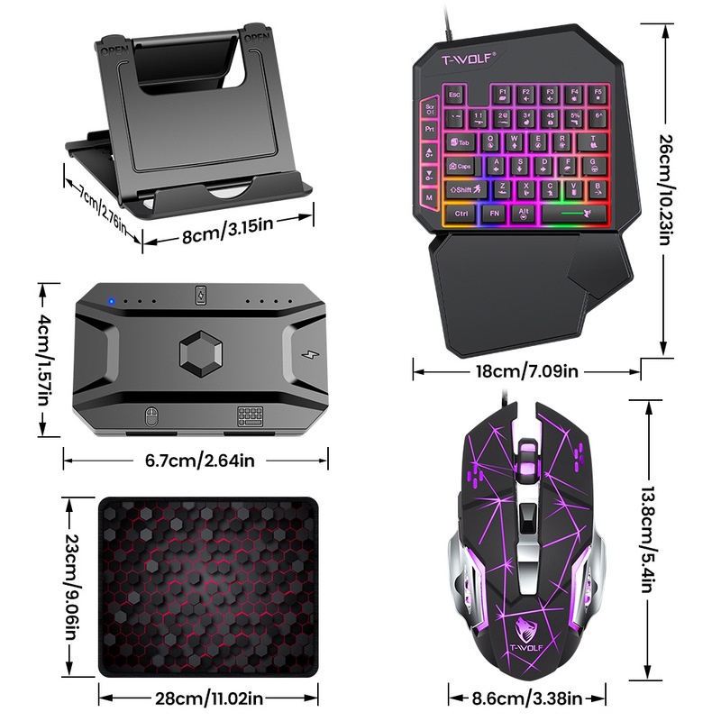 Zestaw do gier T-Wolf Tf950 5  – Gaming Keyboard And Mouse For Xbox recenzja i cena