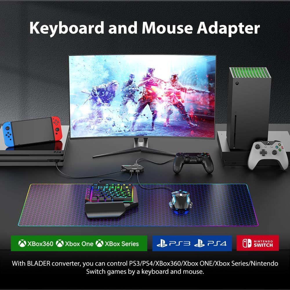Konwerter do gier mobilnych Mo – Gaming Keyboard And Mouse For Xbox recenzja i cena