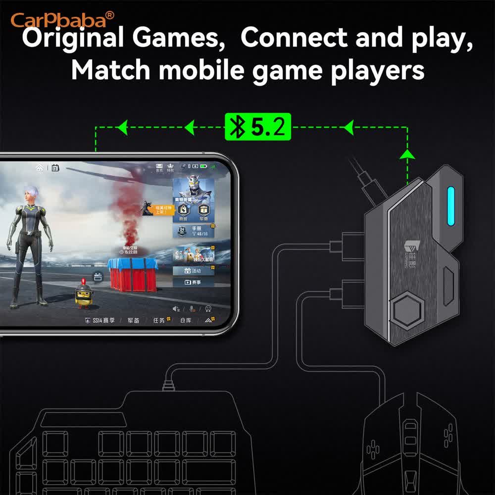 Konwerter myszy i klawiatury M – Gaming Keyboard And Mouse Mobile recenzja i cena