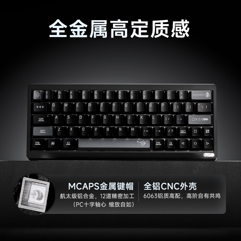Klawiatura Custom Wuyan Quadra – Gaming Keyboard No Number Pad recenzja i cena