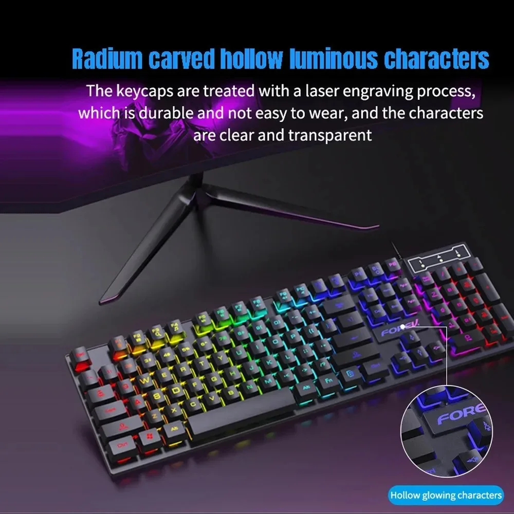 104-klawiszowa podświetlana me – Gaming Keyboard Mouse And Headset Combo recenzja i cena