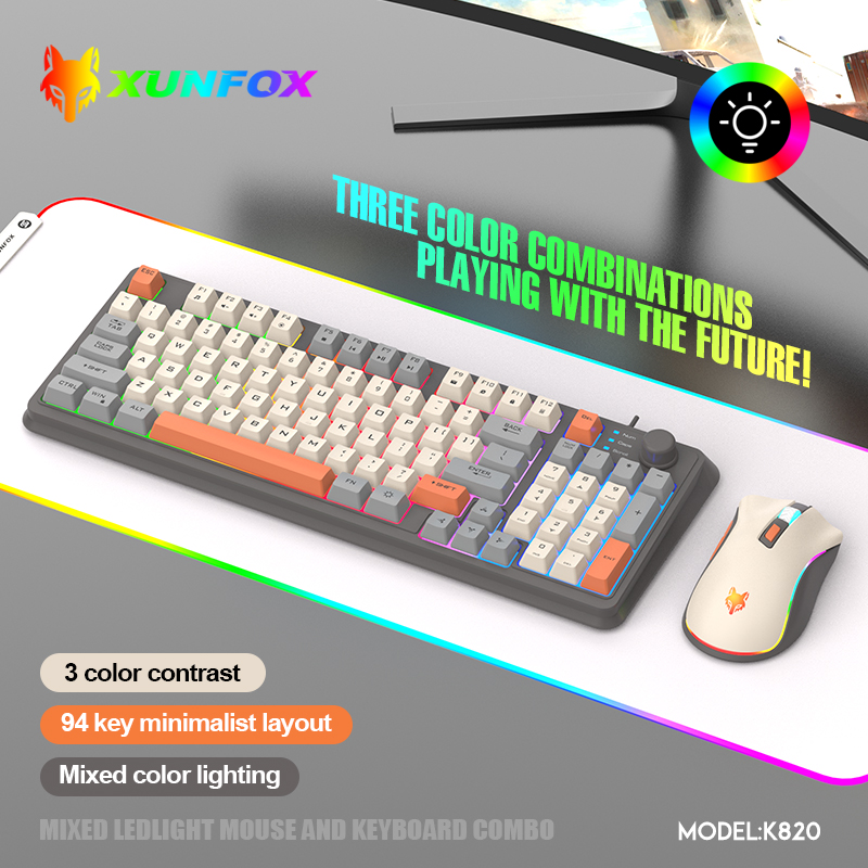 K820 USB Przewodowa klawiatura – Gaming Keyboard And Mouse Wireless recenzja i cena