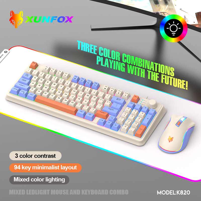 K820 USB Przewodowa klawiatura – Gaming Keyboard And Mouse Wireless recenzja i cena