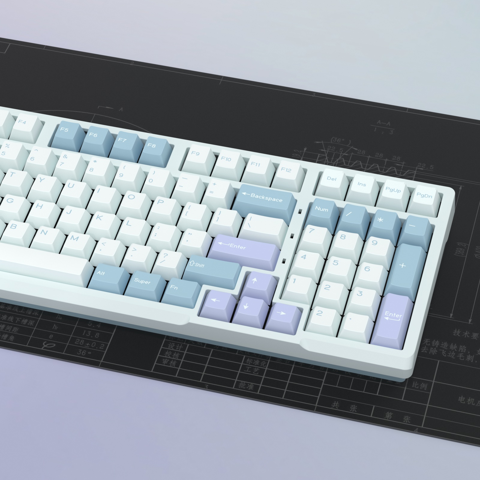KBDiy GMK Illusion Keycap Cher – Gaming Keyboard No Number Pad recenzja i cena
