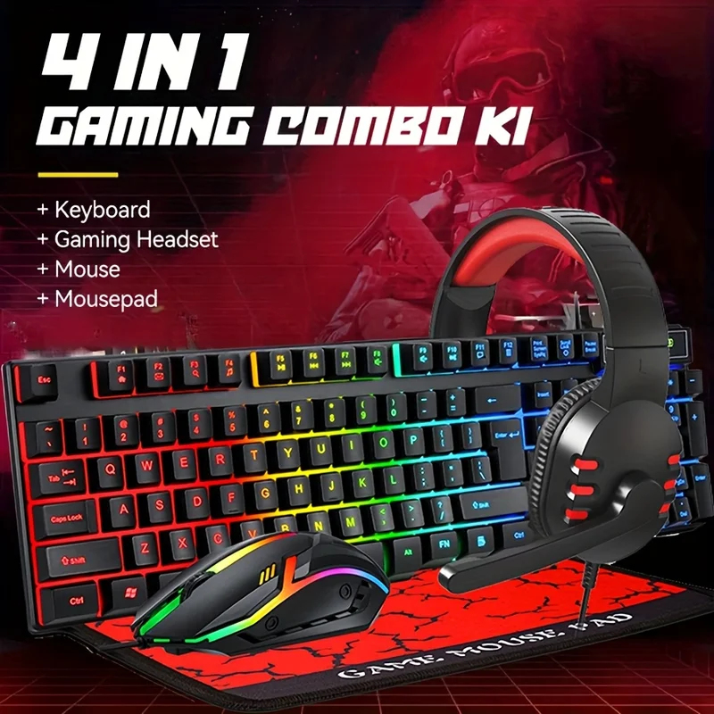 Klawiatura gamingowa przewodow – Gaming Keyboard Mouse And Headset Combo recenzja i cena