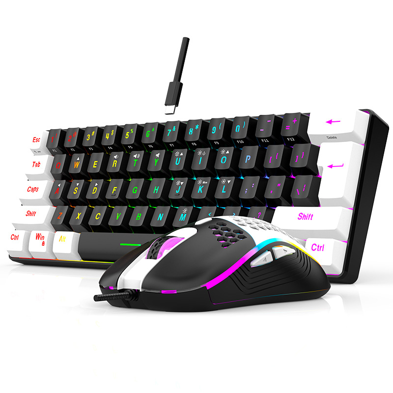 Zestawy Klawiatura i Mysz 60%  – Gaming Keyboard Mouse And Headset Combo recenzja i cena